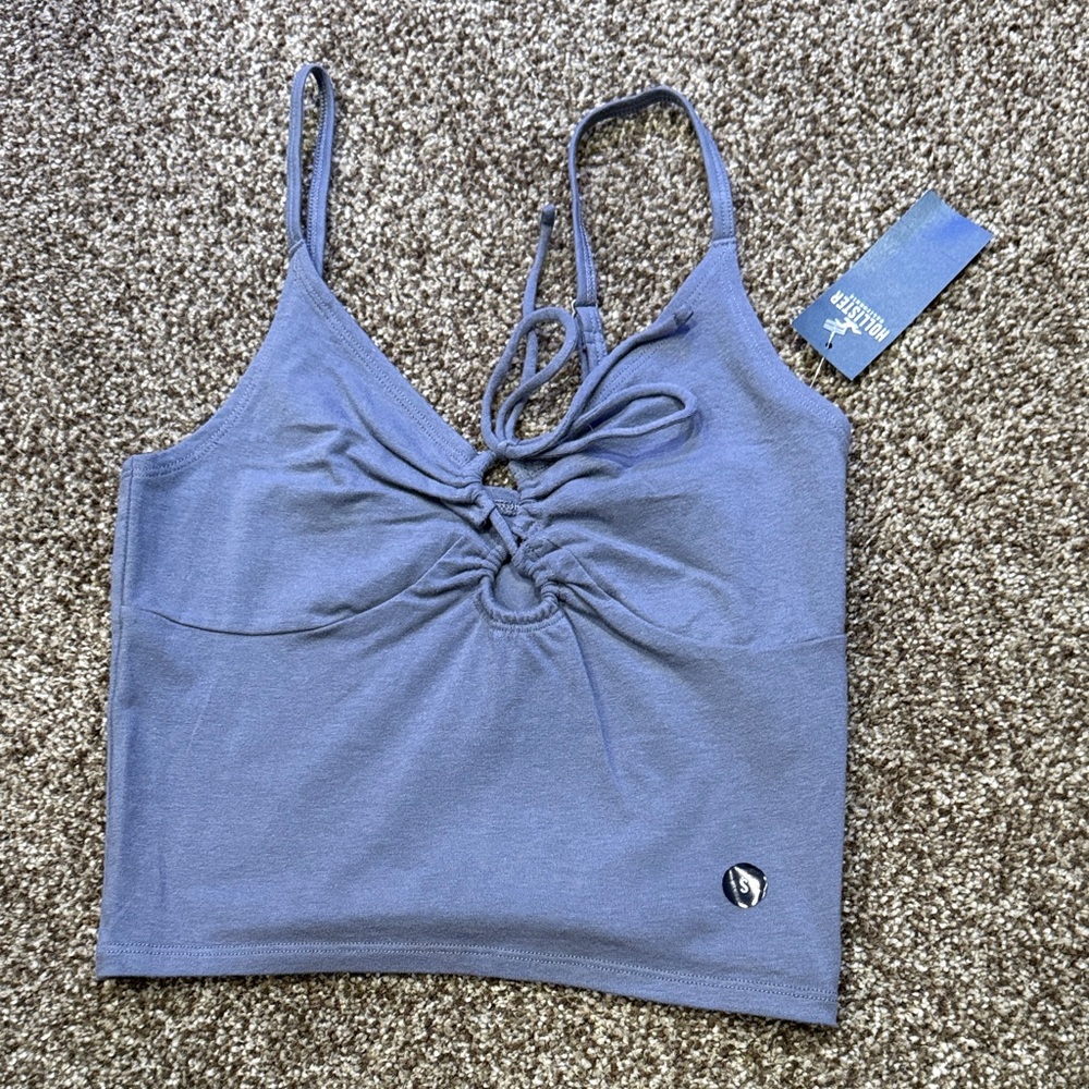Hollister Blue Crop Top